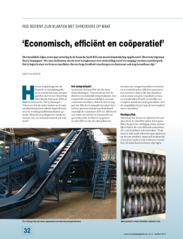 RSS bedient zijn klanten op maat Artikel Recyclingmagazine nr. 6